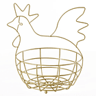 Canasta Huevos Gallina Pintada Dorado F370939 1