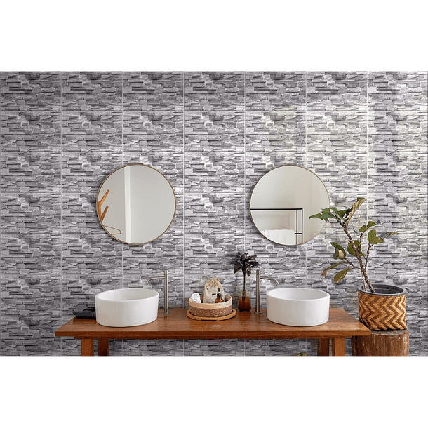 Pared Fachaleta Santa María CU Gris 30x45 Corona Primera Calidad 2