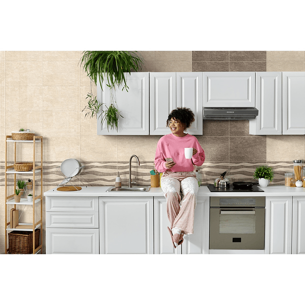 Pared Marmolizado Nexo Beige 30x45 Corona Primera Calidad 5