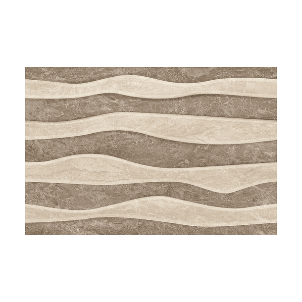 Pared Marmolizada y Estructurada Nexo Café 30x45cm Corona 2