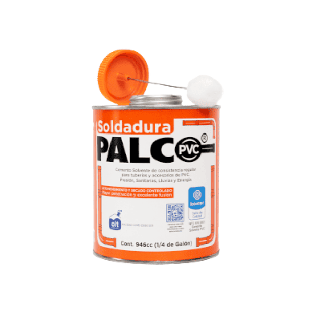 Soldadura Palc PVC 1/4 Galón Oit 