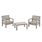 Set Balcón Barú 3 Piezas Color Cemento Rimax  1