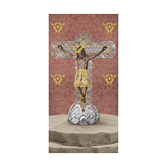 Pared Base Decorada Señor de los Milagros Multicolor 30x60cm Corona