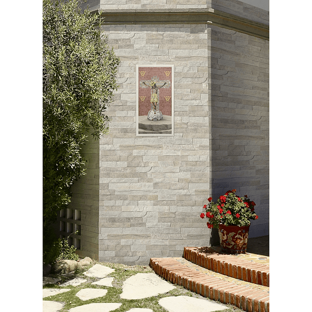 Pared Base Decorada Señor de los Milagros Multicolor 30x60cm Corona 4