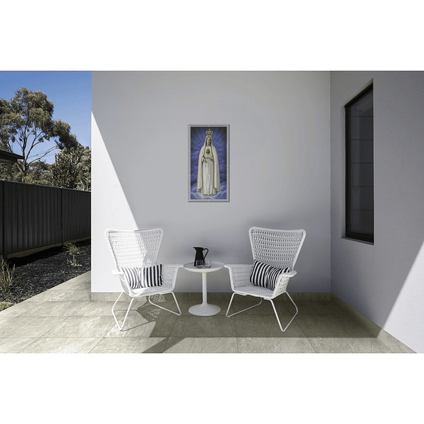 Base Decorada Virgen de Fátima Multicolor 30x60cm Corona 2