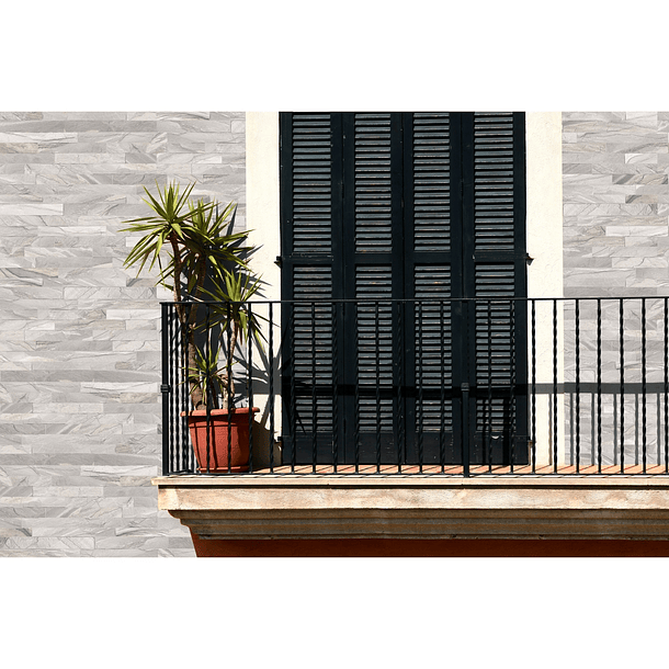 Pared Fachaletas Usul Gris Cenizo 34.5x62 cm Corona 1