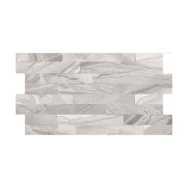 Pared Fachaletas Usul Gris Cenizo 34.5x62 cm Corona 4