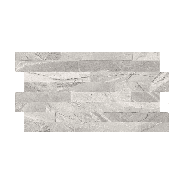 Pared Fachaletas Usul Gris Cenizo 34.5x62 cm Corona 6