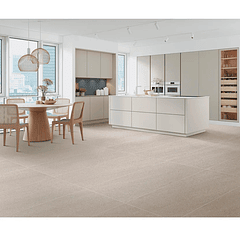 Piso Porcelatech Natural Tiziano Arena 61x121.5 cm de Corona