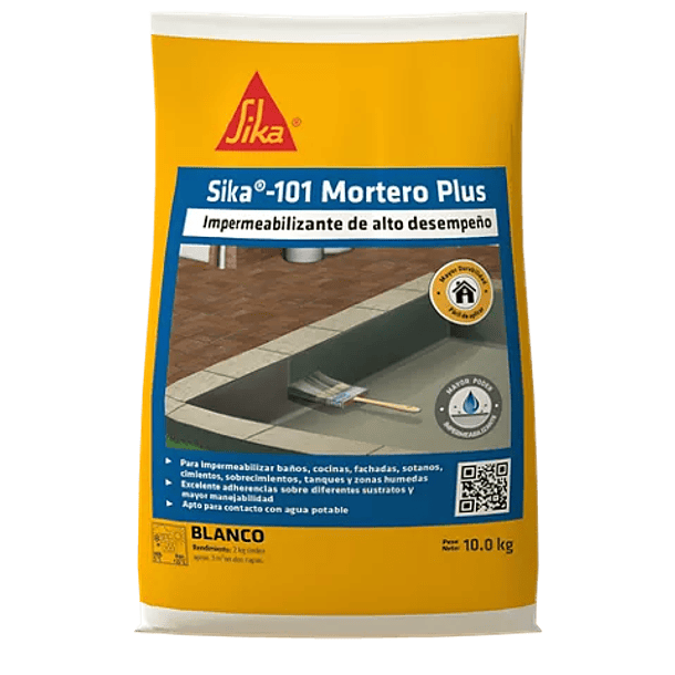 Sika®-101 Mortero Plus Blanco 10 Kg 1