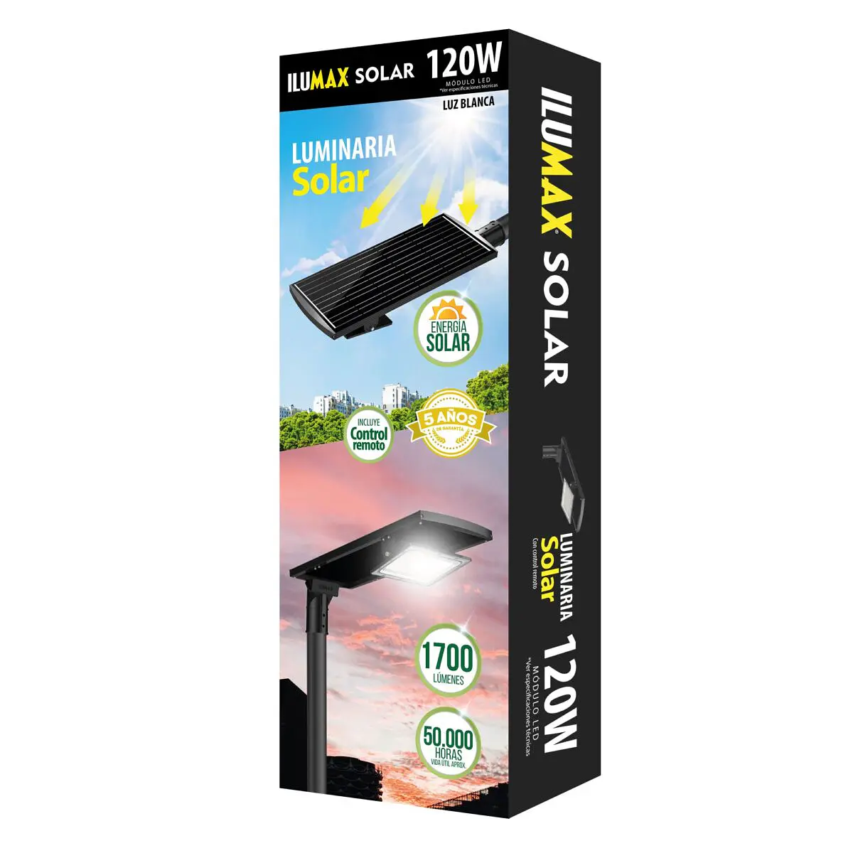 Lámpara LED Solar 120W Ilumax