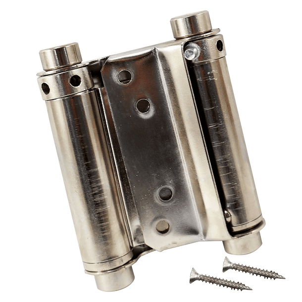 Bisagra Doble Acción Satinada 3” x 3” Discover 2