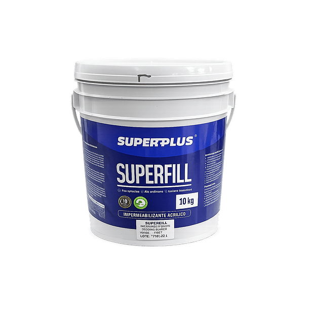 Superfill Impermeabilizante Acrílico Blanco Balde 10Kg  