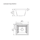 Lavatrapero Aqua 40x35 cm Brillant Marfil Firplak 2