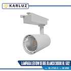 Lámpara LED 10W de Riel Blanco 3000K Karluz 2