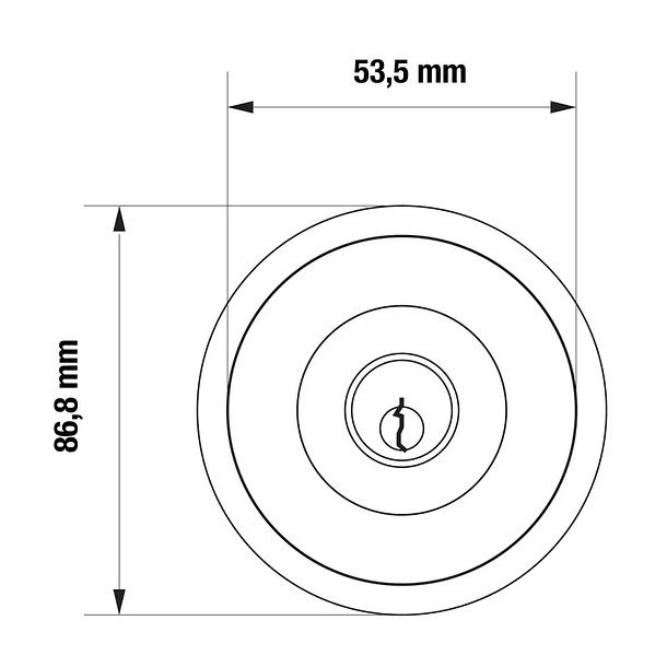 Cerradura Pomo Alcoba Litchfield Yale 2