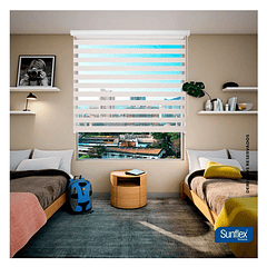 Cortina Enrollable Roller Duo Arena 100x220cm Sunflex