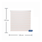 Cortina Enrollable Roller Dúo Arena 120x170cm Sunflex 3