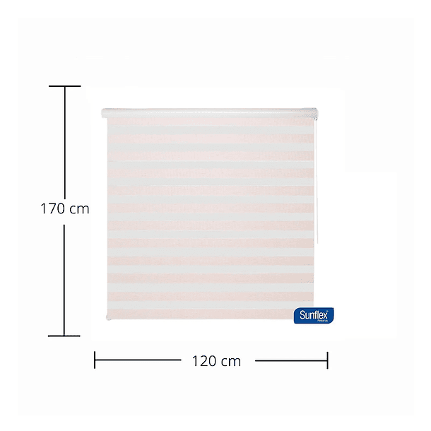 Cortina Enrollable Roller Dúo Arena 120x170cm Sunflex 3