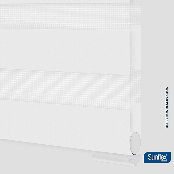 Cortina Enrollable Roller Duo Blanco 140x170cm Sunflex 7
