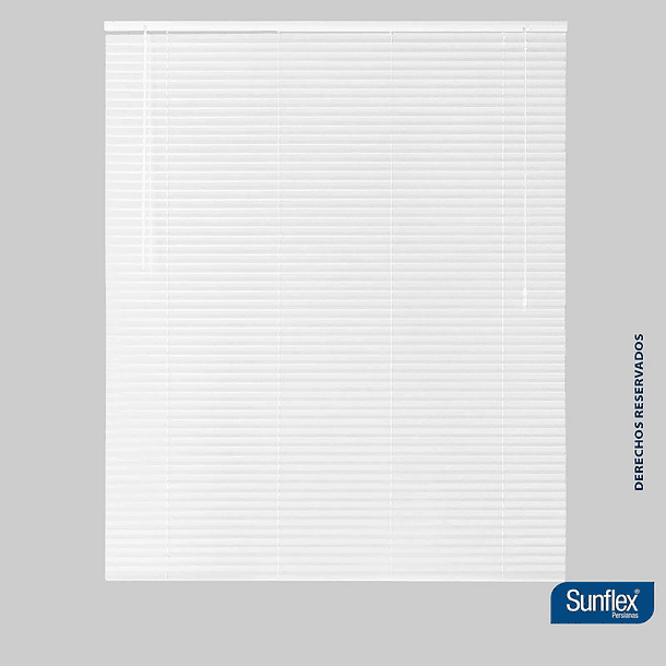 Persiana Horizontal de PVC Blanco 100x140cm Sunflex 3