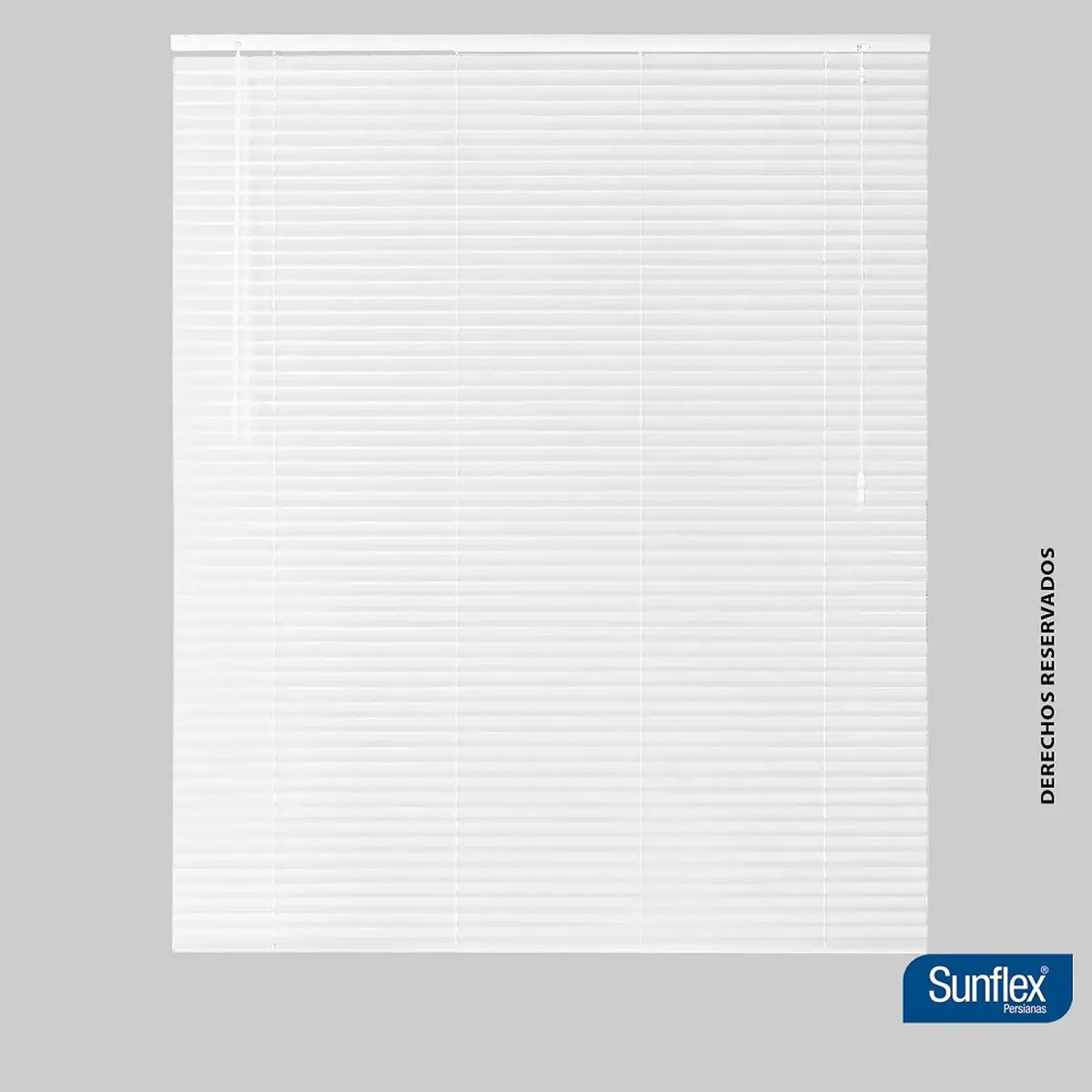Persiana Horizontal de PVC Blanco 120x140cm Sunflex