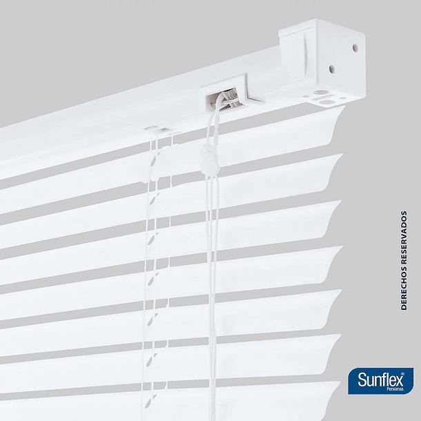 Persiana Horizontal de PVC Blanco 140x140cm Sunflex 4