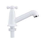 Grifería Lavamanos Baja Blanca 1