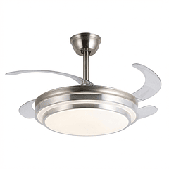 Lámpara LED con aspas Secret Fan 60W Silver Mercury