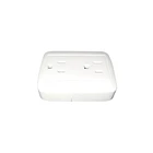 Toma Doble Polo a Tierra Sobreponer Blanca ETI85 Mercury 1