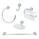 Juego de Accesorios para Baño 5 Piezas Aqua Cromado 1