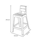 Butaco Alto Barú color cemento Rimax 9