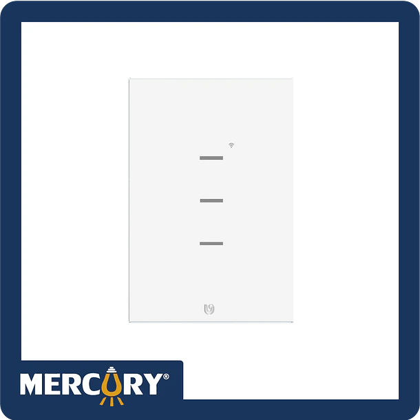 Interruptor Triple Smart Home Touch White WiFi Gen2 TIC50 Mercury 2