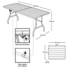 Mesa Plegable Tipo Madera 152cm Rimax 4