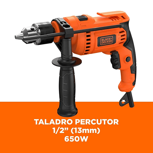 Taladro 1/2 Percutor 550w 2800 Rpm Black & Decker 4