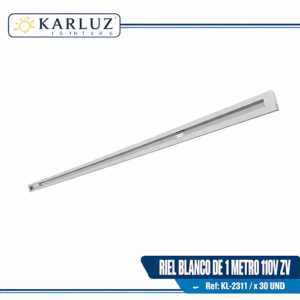 Riel Blanco LED 1mt 110V  Karluz KL-2311 2