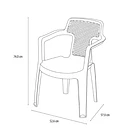 Silla Mia Con Brazos Blanca Rimax 5