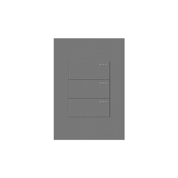 Interruptor Triple Conmutable Mercury Silver Luxury ETI115 