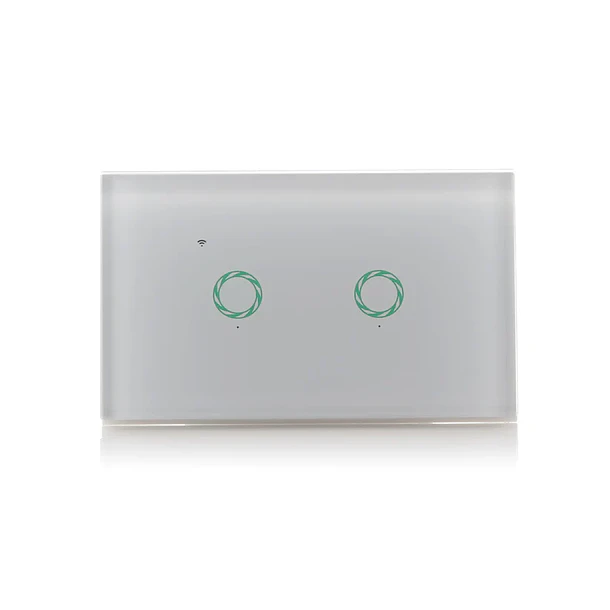 Interruptor Doble Smart Home Touch White WiFi TIC04 Mercury 2