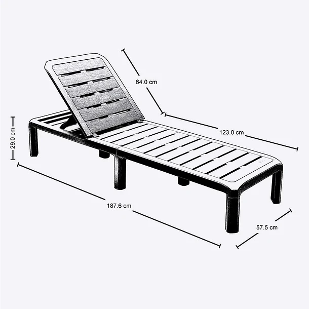Cama Asoleadora Barú Mocca Rimax 5