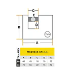 Candado Yale  Cortina 60 Mm 4