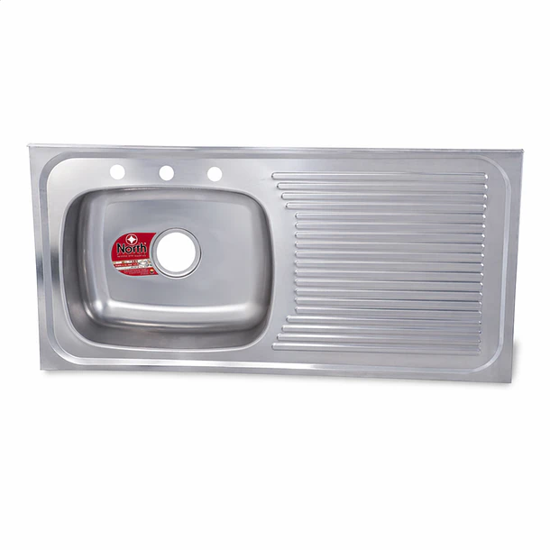 Lavaplatos 100x50cm  Mezclador-Escurridor Izquierdo North 