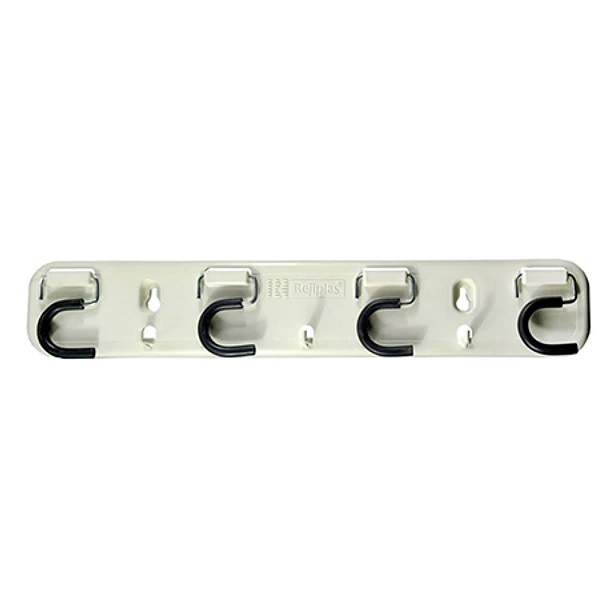 Soporte Porta Escobas Blanco Rejiplas 2