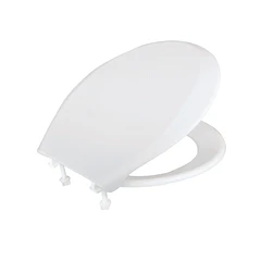 Asiento Sanitario Redondo con Sistema de Cierre Lento Blanco Gerfor