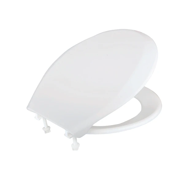 Asiento Sanitario Redondo con Sistema de Cierre Lento Blanco Gerfor 