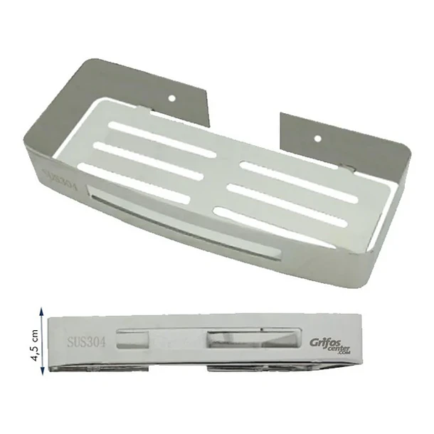 Repisa Para Baño De Acero Rectangular 3