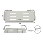 Repisa Para Baño En Acero Rectangular 2