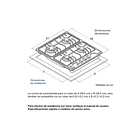 Estufa Empotrable a Gas SP 6040 Challenger 7