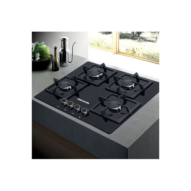 Estufa 4 Ptos Gas Cristal Sq6762 60x52 Challenger 7