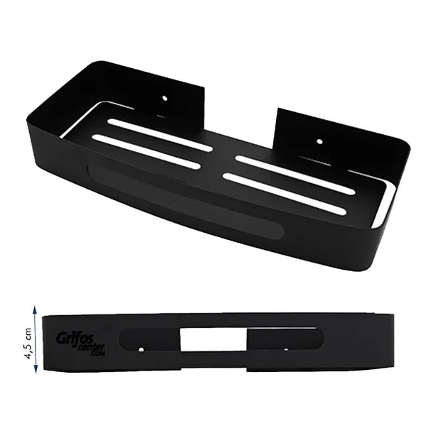 Repisa para Baño Rectangular Negra PY-T1201H ﻿Smart Grifos 4